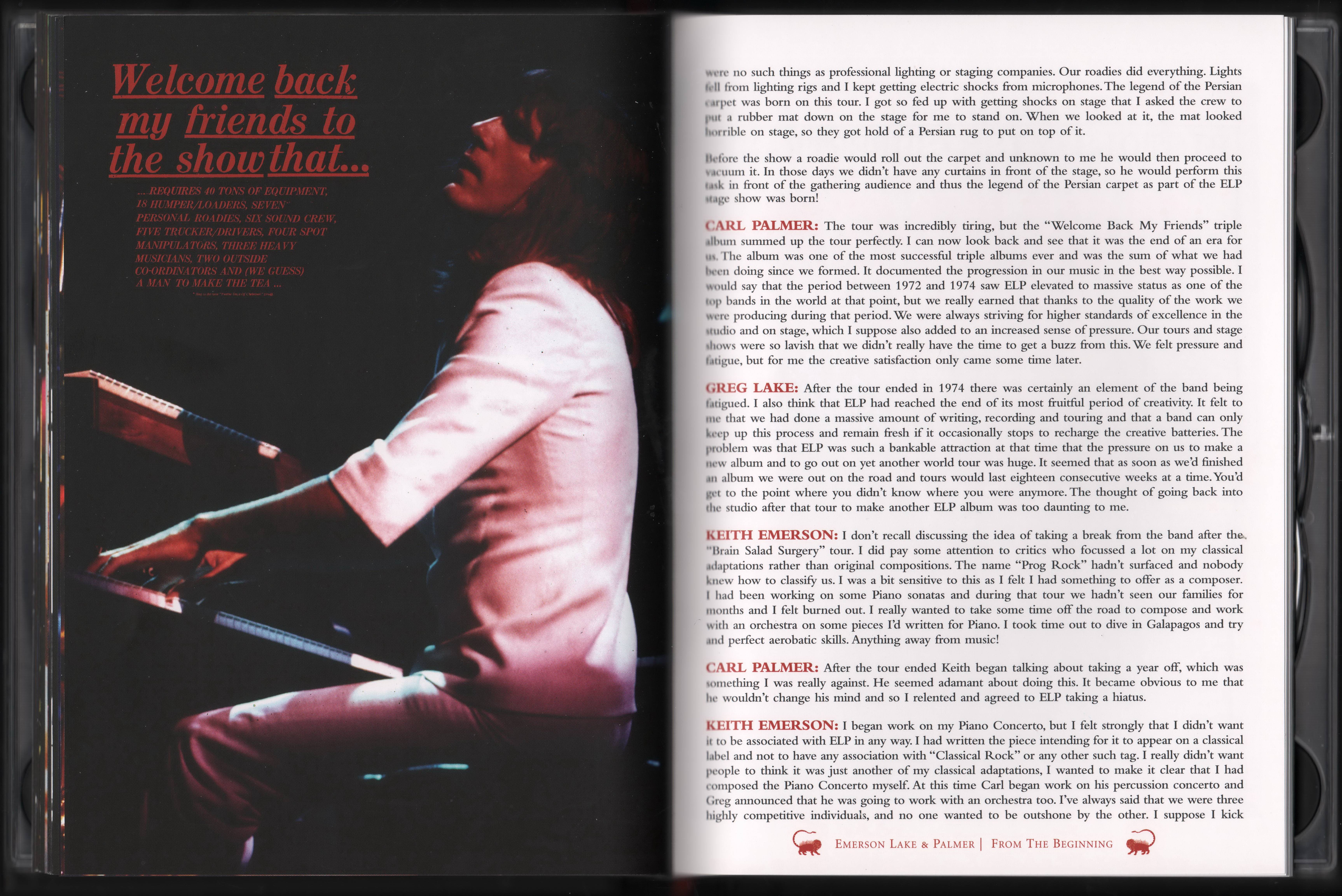 Emerson, Lake and Palmer From the Beginning [Booklet17 aus]